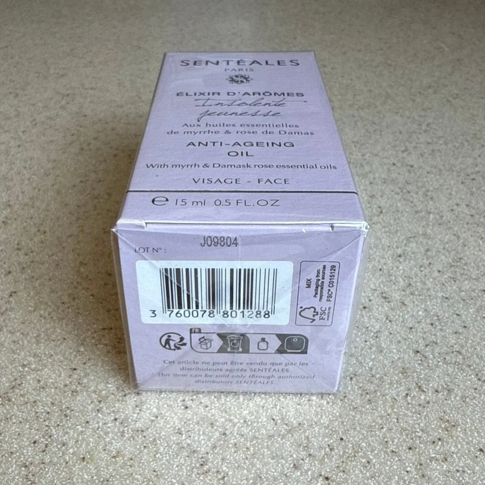 Senteales Paris Elixir d'Aromes Insolente Jeunesse Anti-Aging Oil 15ml 0.5oz NEW